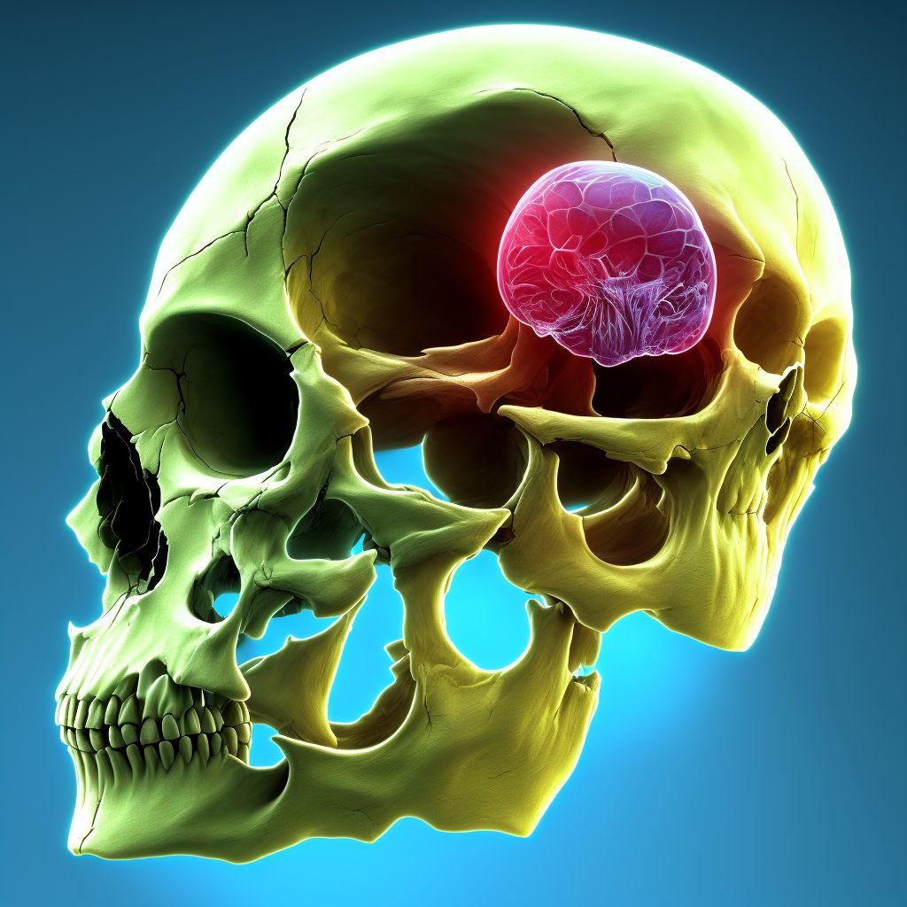 Other congenital deformities of skull, face and jaw digital illustration