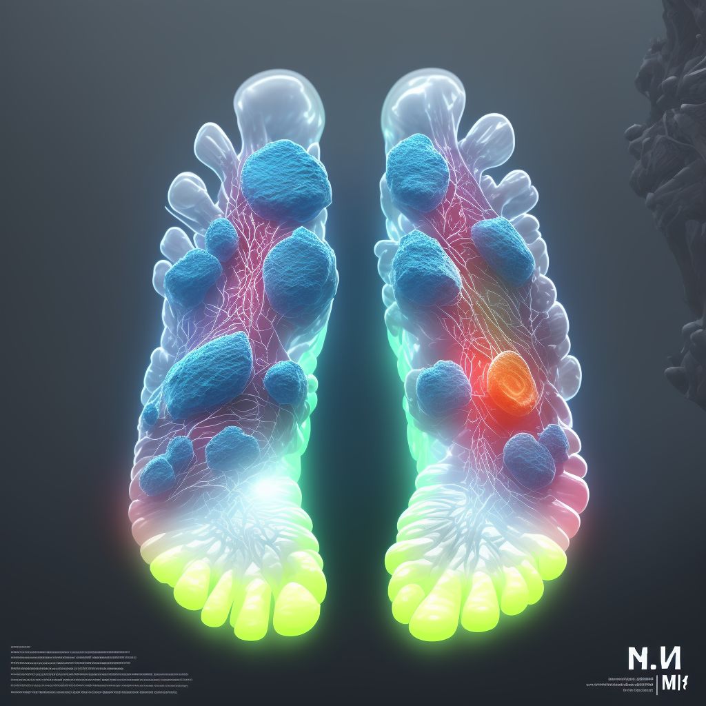 Fused toes, bilateral digital illustration