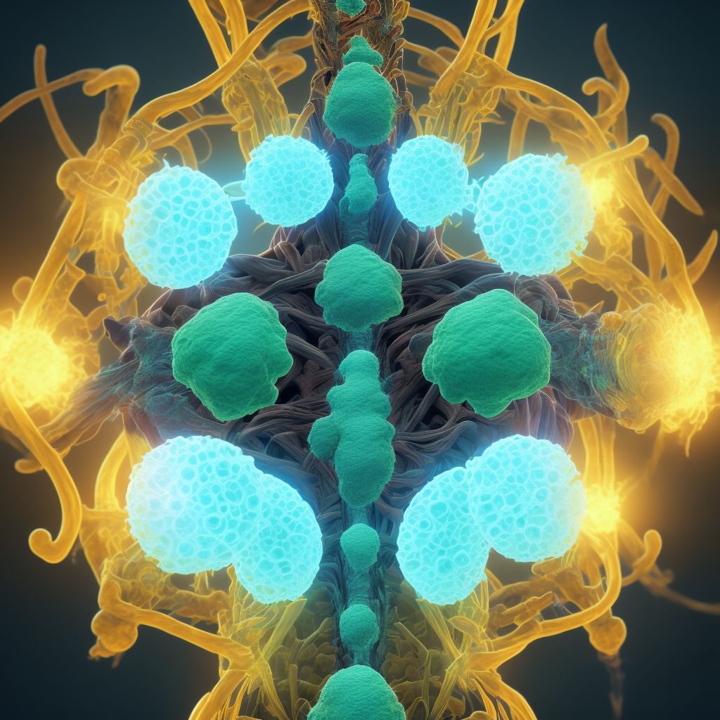 Congenital malformations of spleen digital illustration