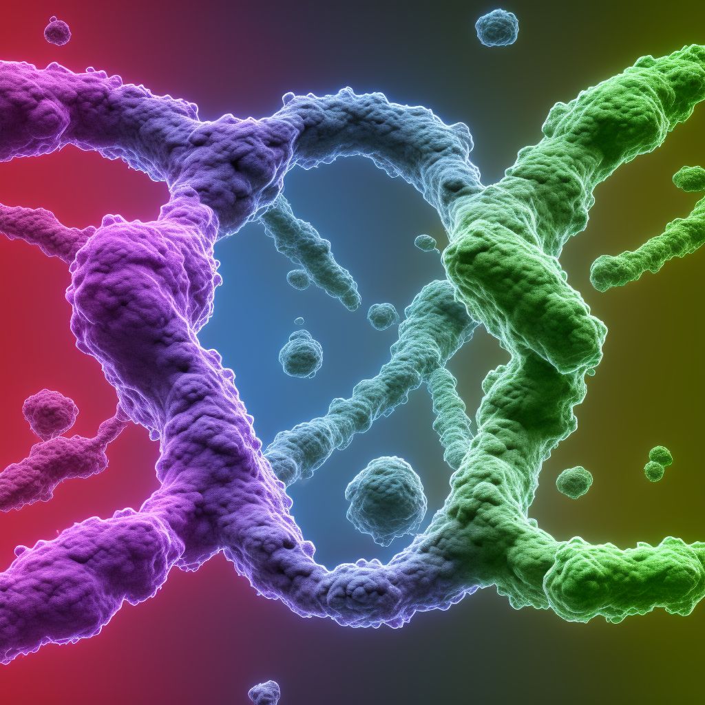 Whole chromosome trisomy, nonmosaicism (meiotic nondisjunction) digital illustration