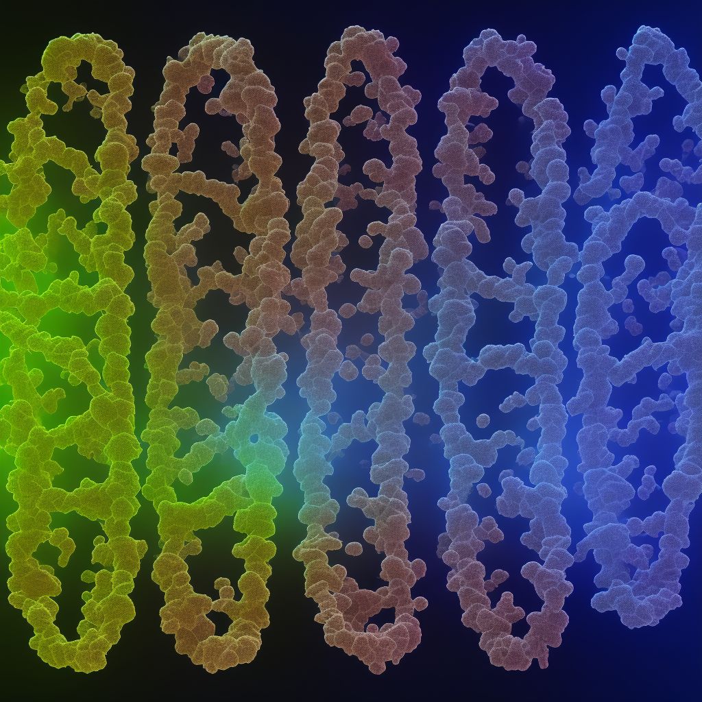 Other deletions of part of a chromosome digital illustration