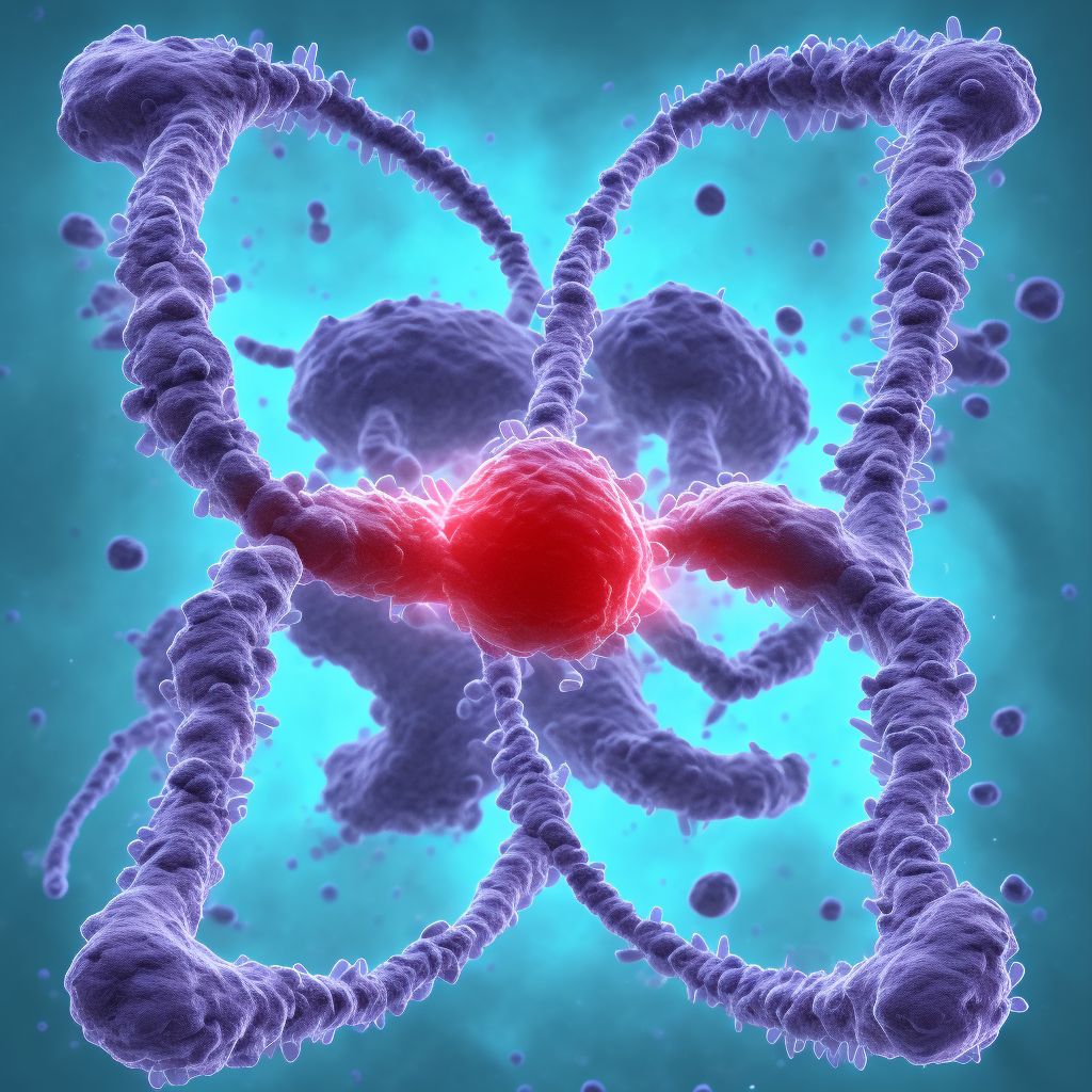 Chromosome inversion in normal individual digital illustration