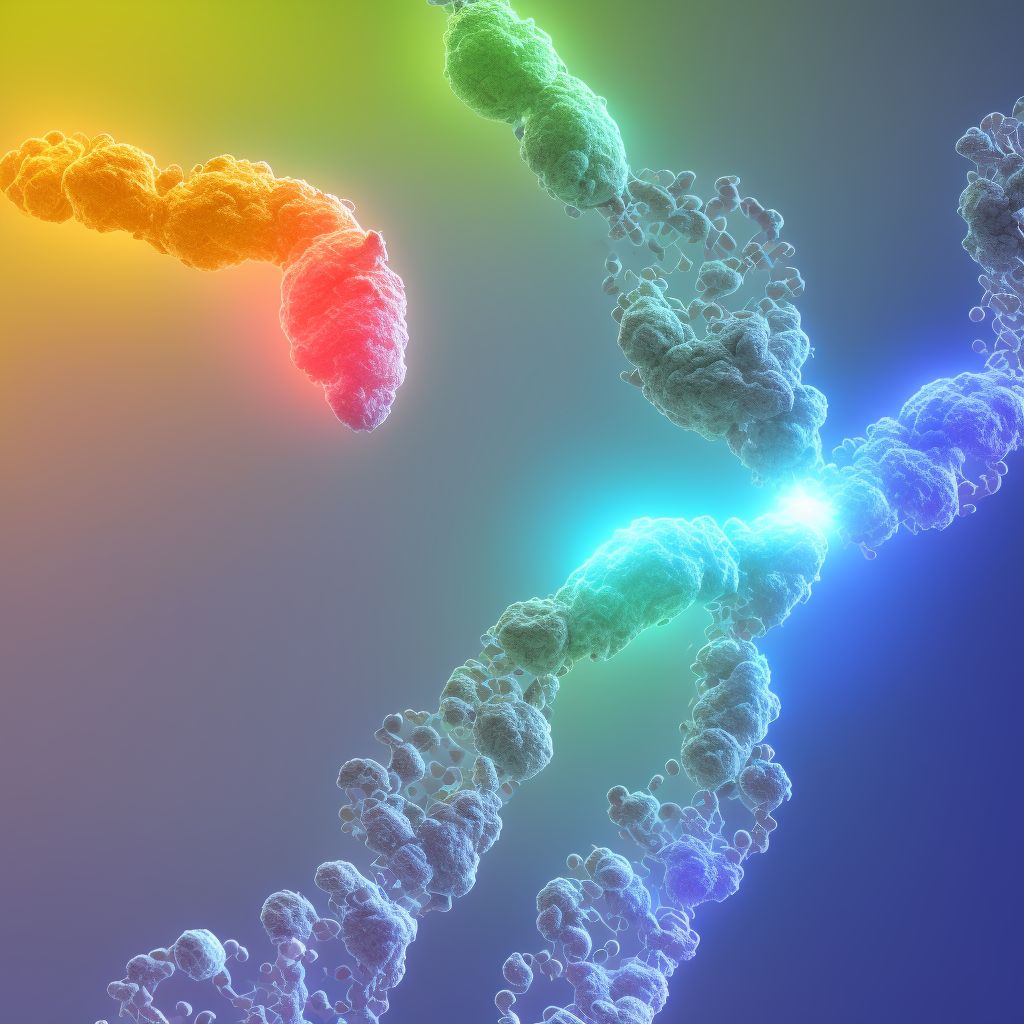 Other specified sex chromosome abnormalities, male phenotype digital illustration