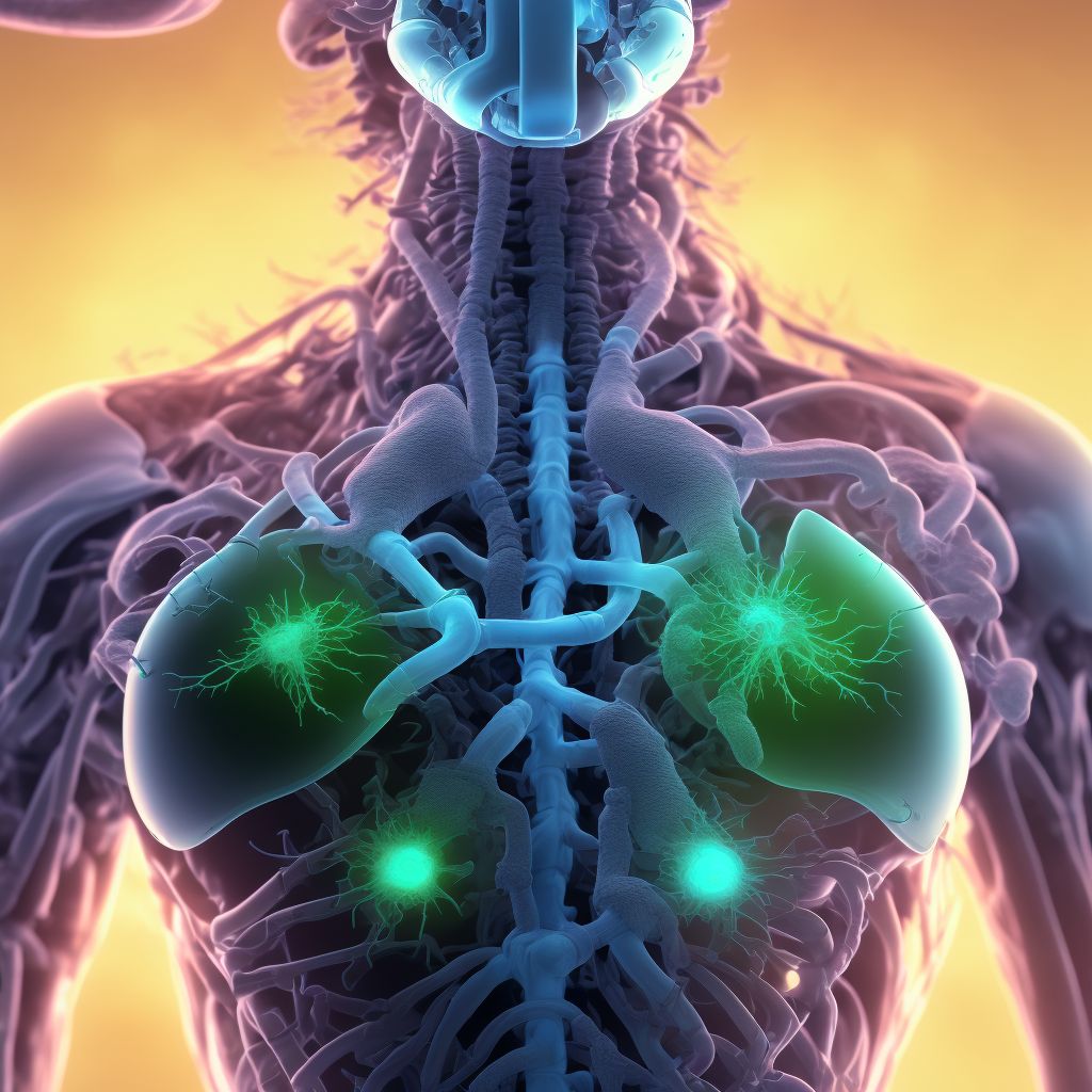 Acute respiratory distress digital illustration