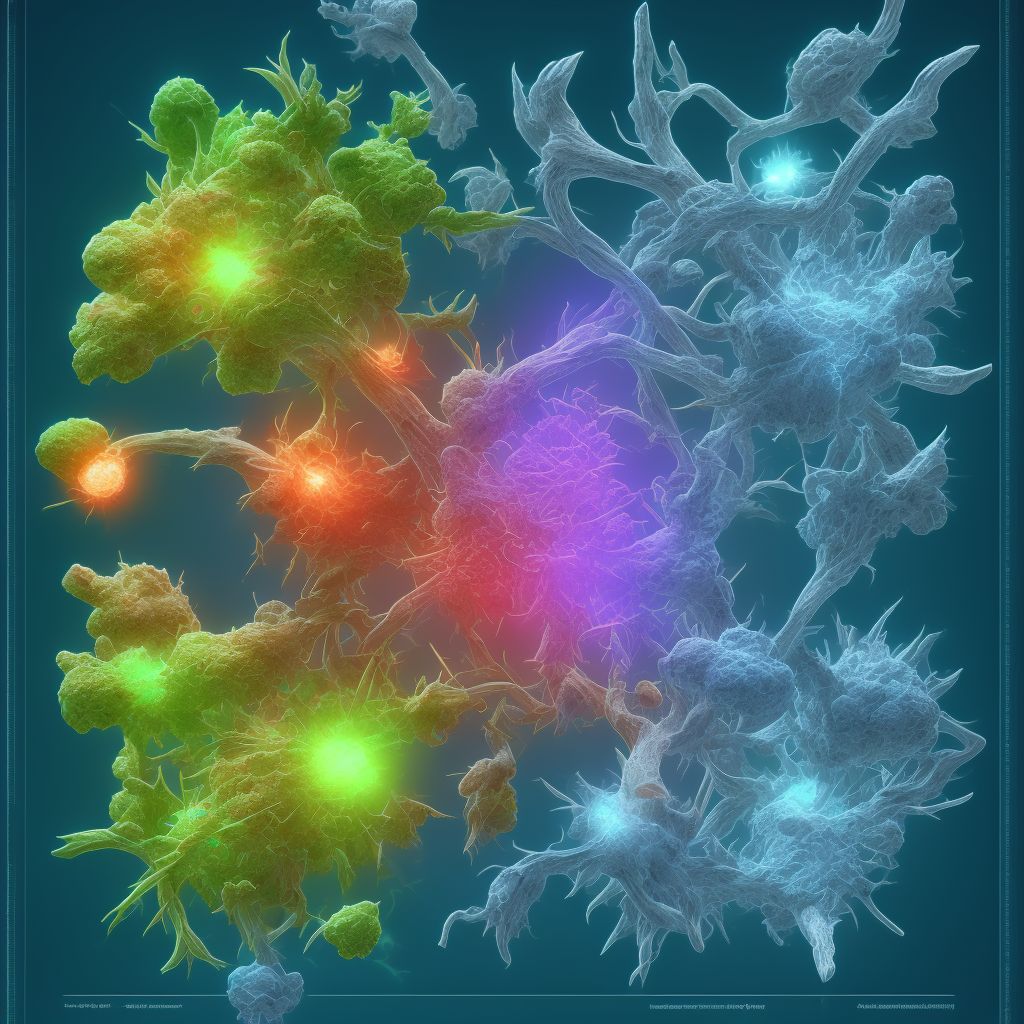 Left upper quadrant pain digital illustration