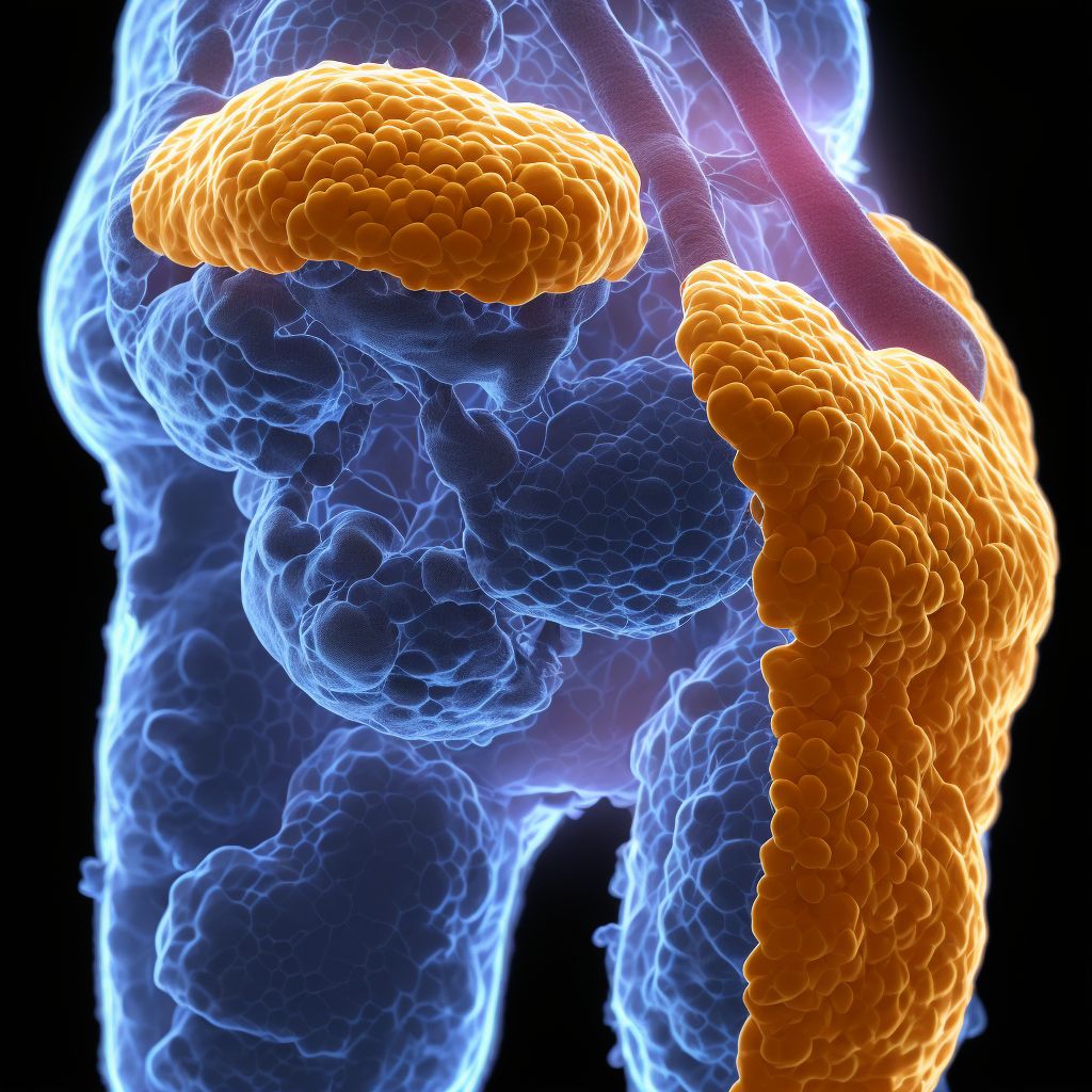 Generalized intra-abdominal and pelvic swelling, mass and lump digital illustration