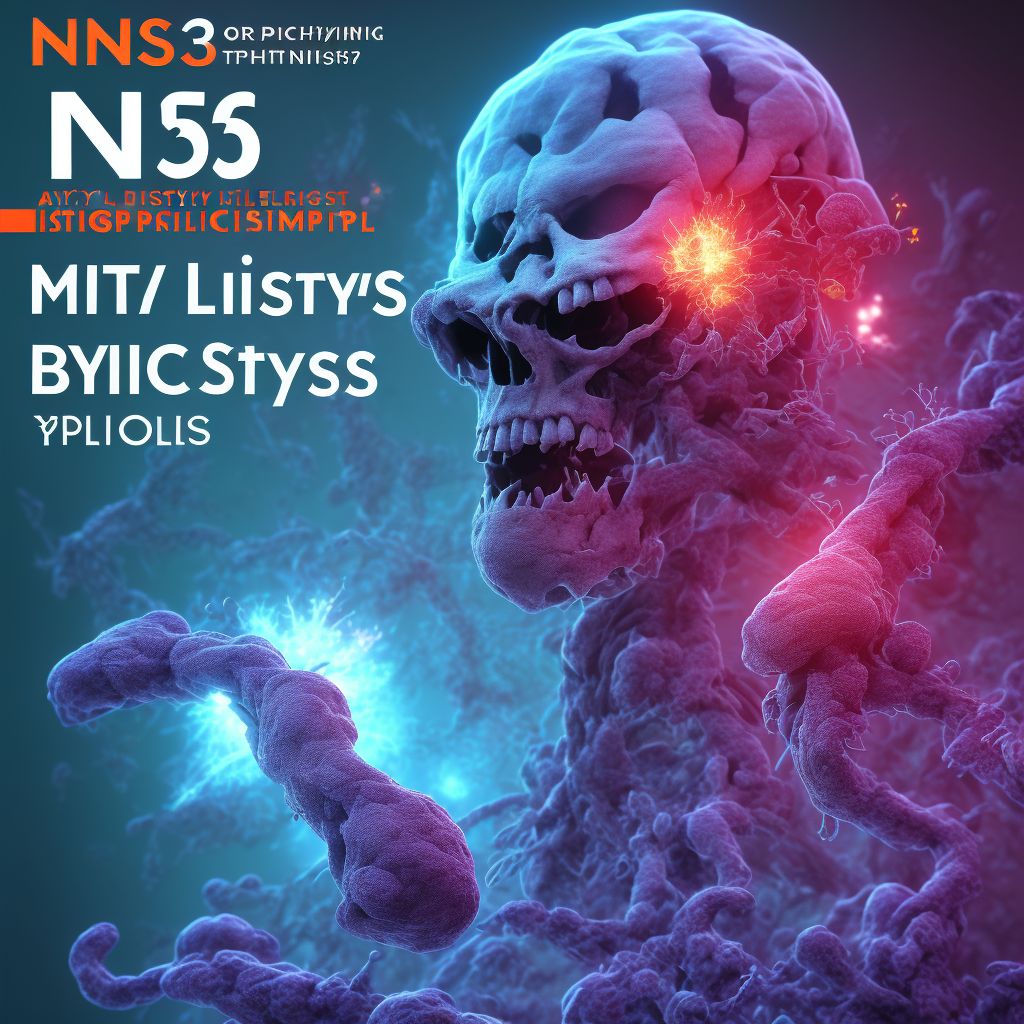 NIHSS score 34 digital illustration
