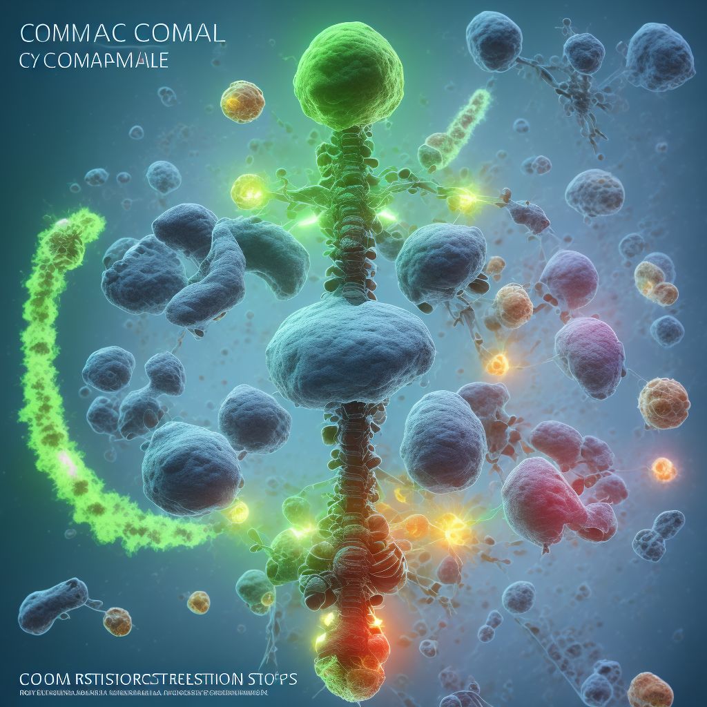 Coma scale, best motor response, extension, 24 hours or more after hospital admission digital illustration