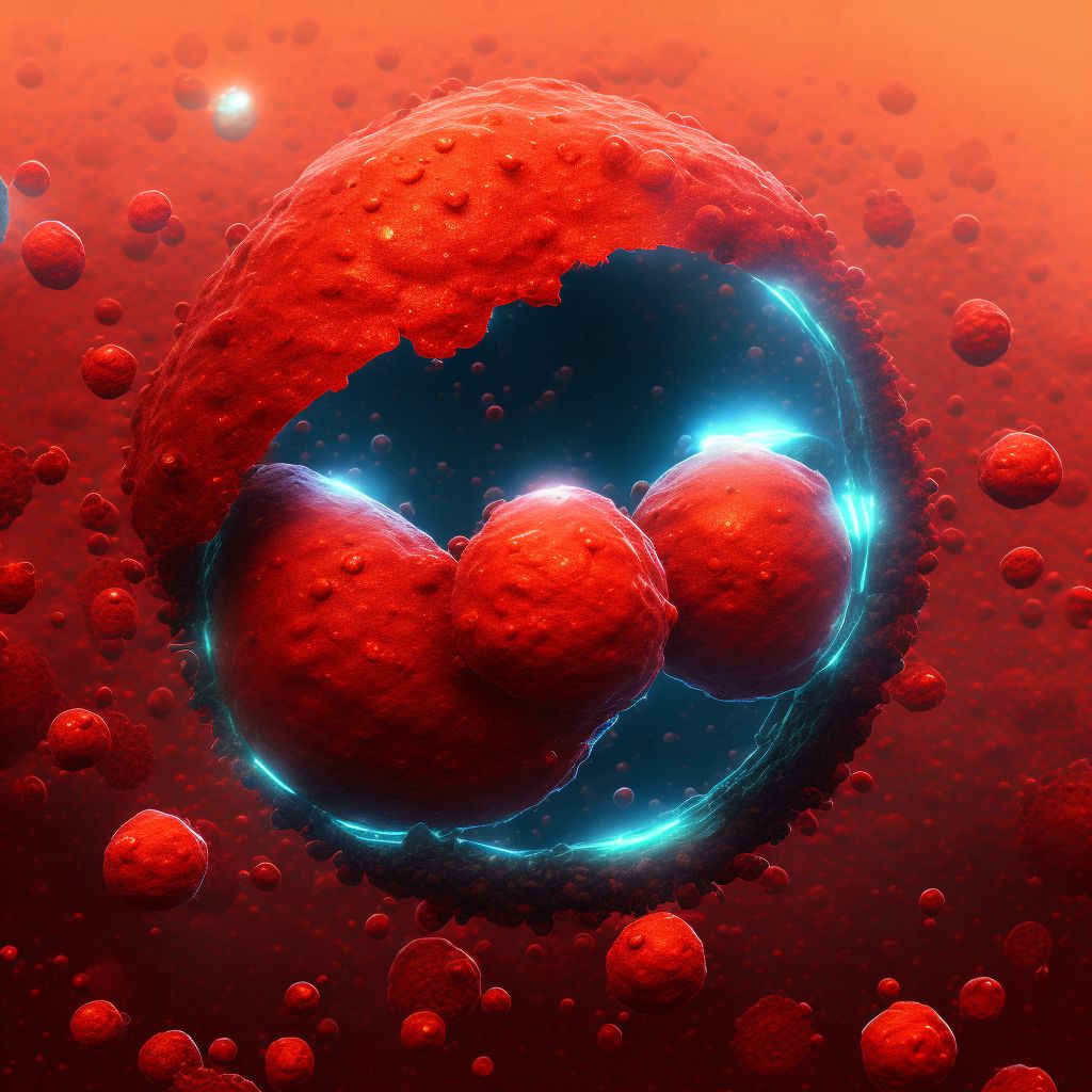 Elevated erythrocyte sedimentation rate digital illustration