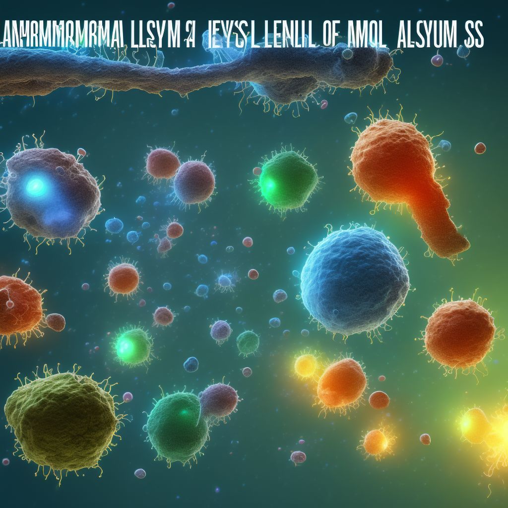 Abnormal levels of other serum enzymes digital illustration