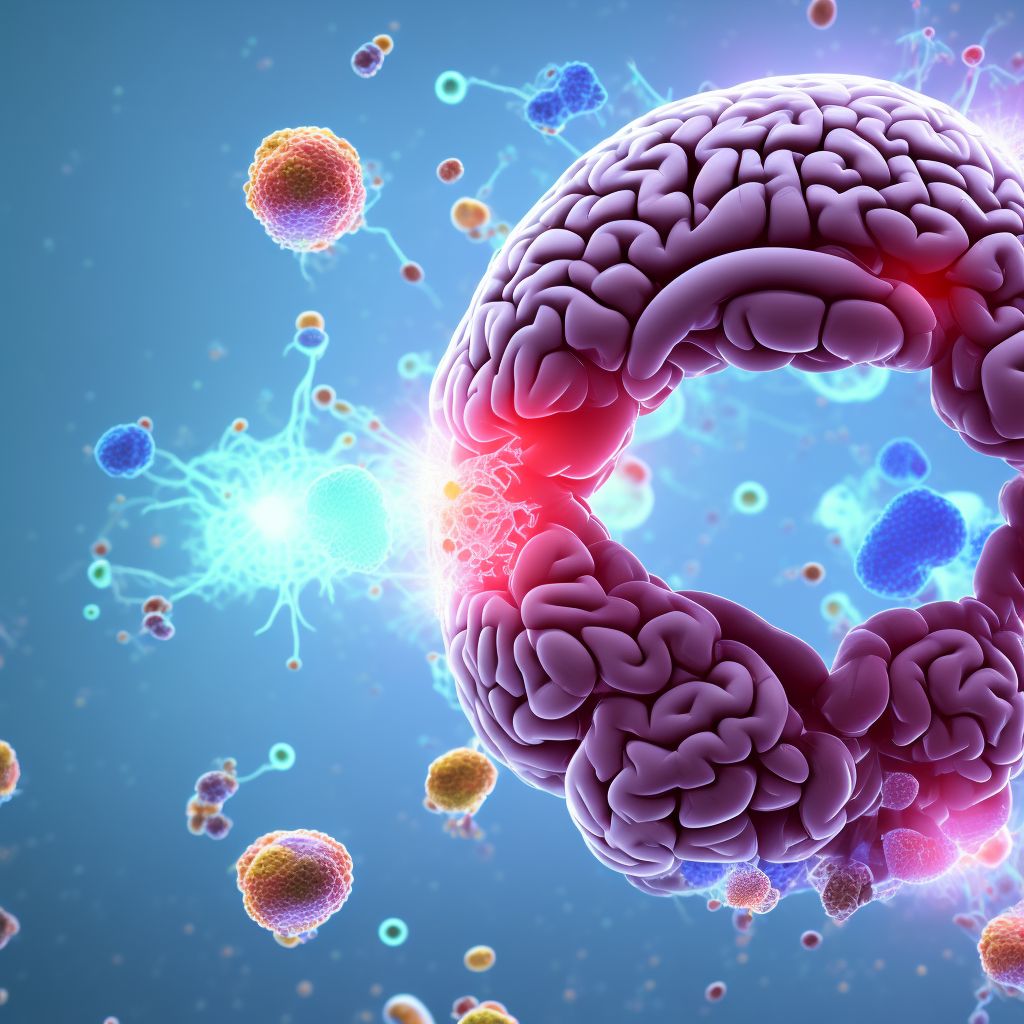 Abnormal level of enzymes in cerebrospinal fluid digital illustration