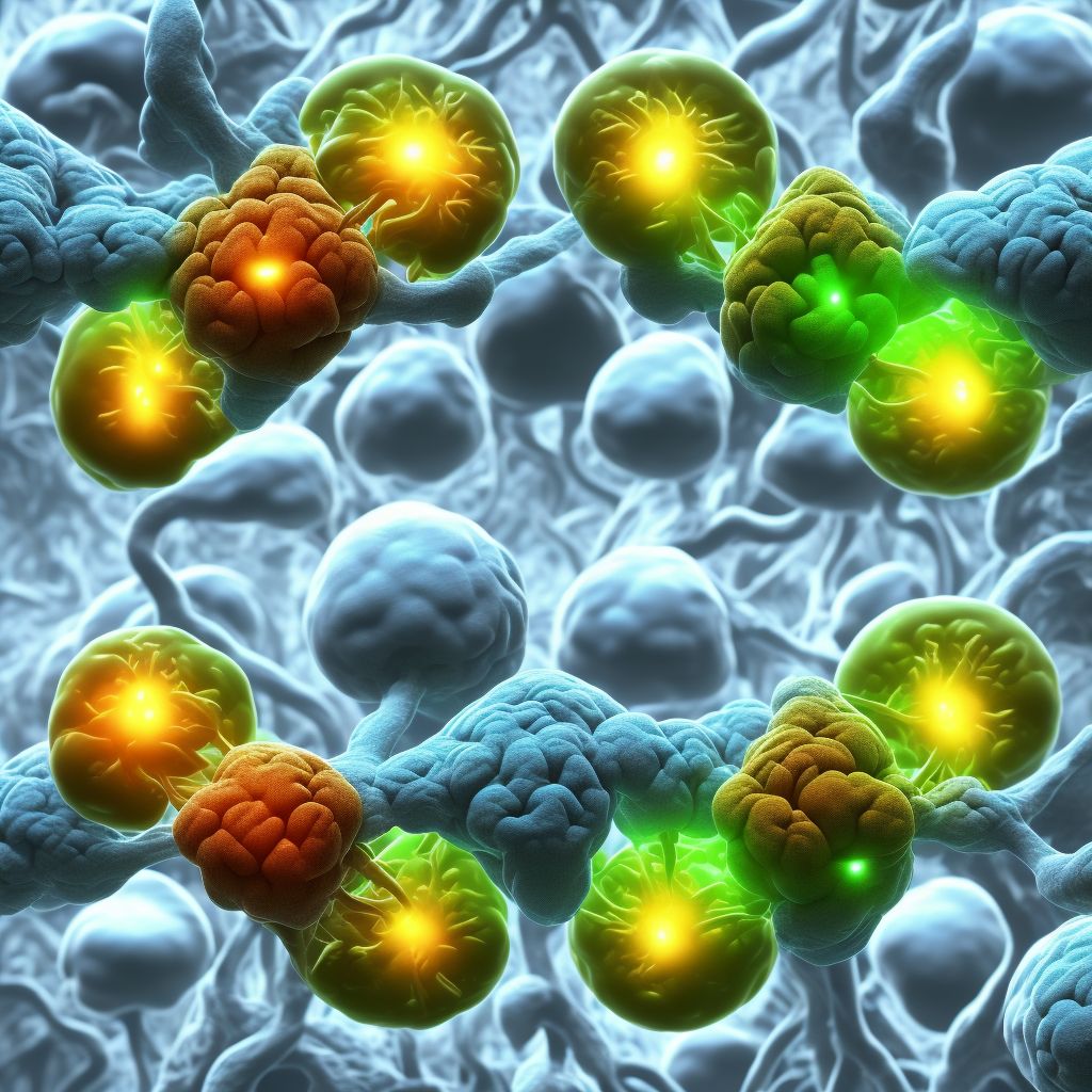 Abnormal level of hormones in cerebrospinal fluid digital illustration