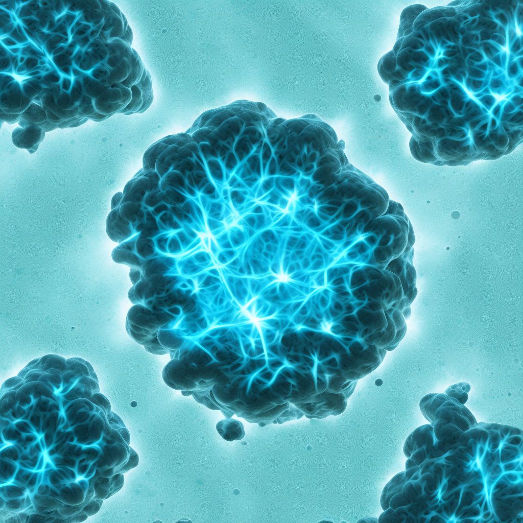 Abnormal cytological findings in cerebrospinal fluid digital illustration