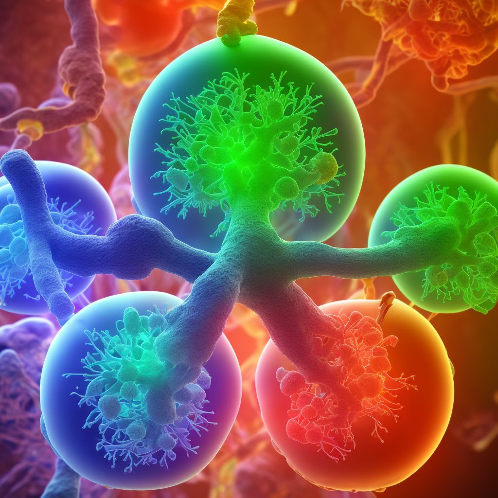 Abnormal immunological findings in specimens from respiratory organs and thorax digital illustration