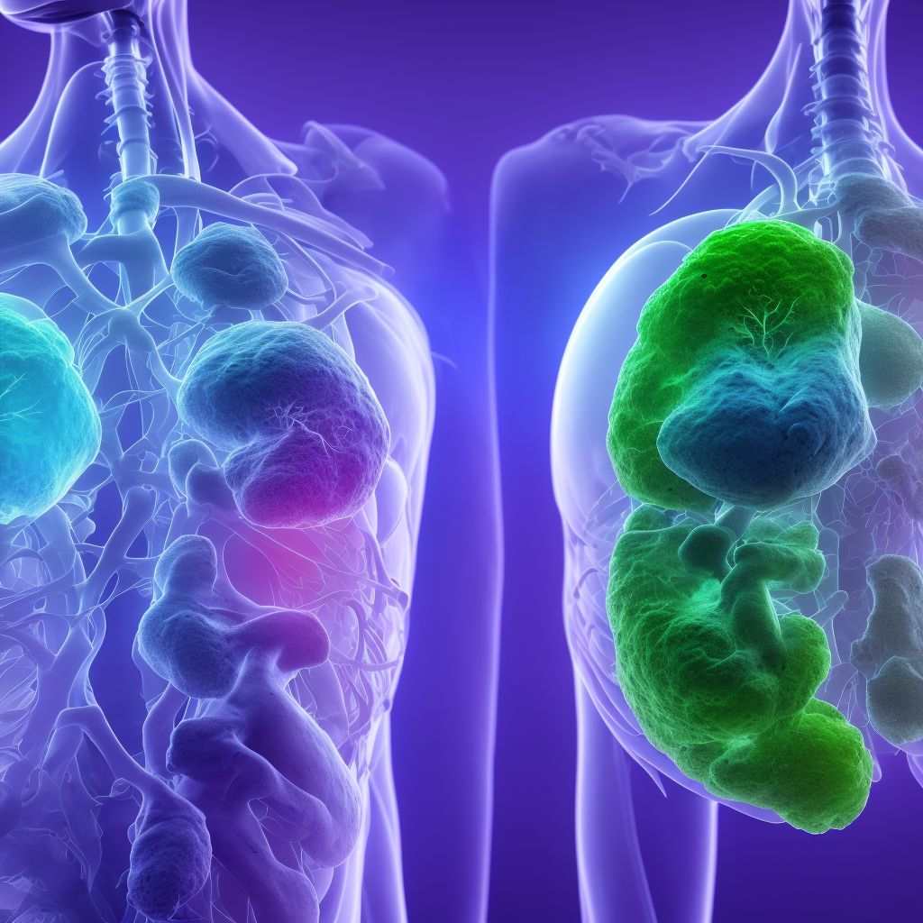 Abnormal cytological findings in specimens from respiratory organs and thorax digital illustration