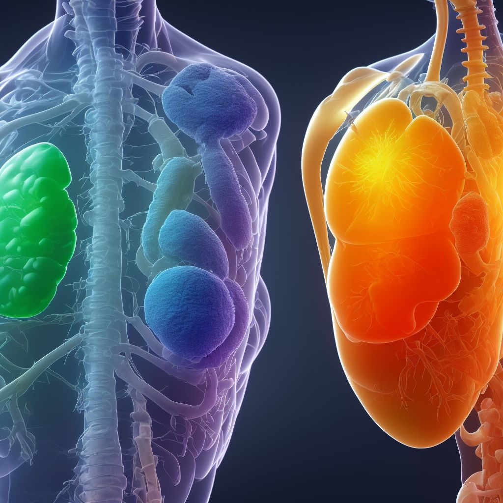 Unspecified abnormal finding in specimens from respiratory organs and thorax digital illustration