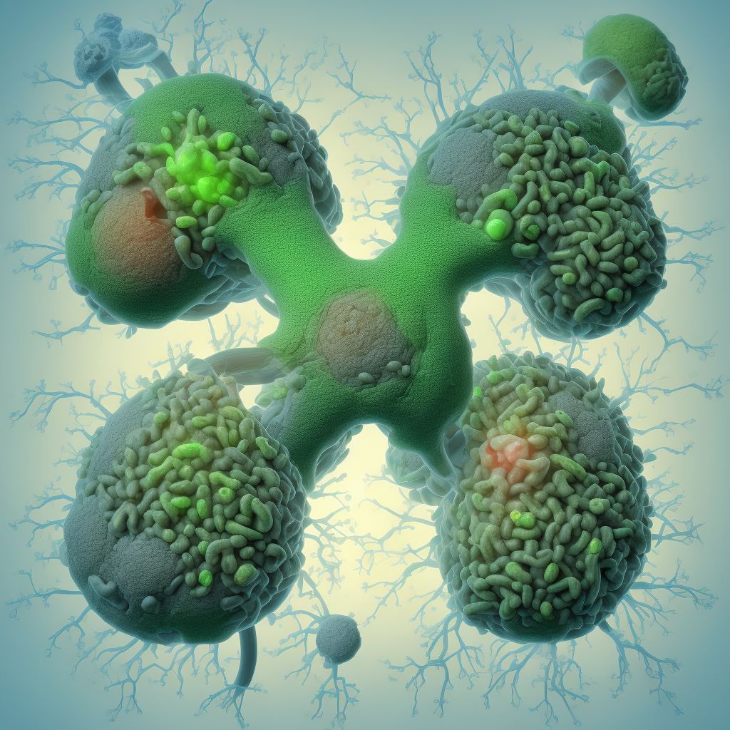 Abnormal level of enzymes in specimens from male genital organs digital illustration