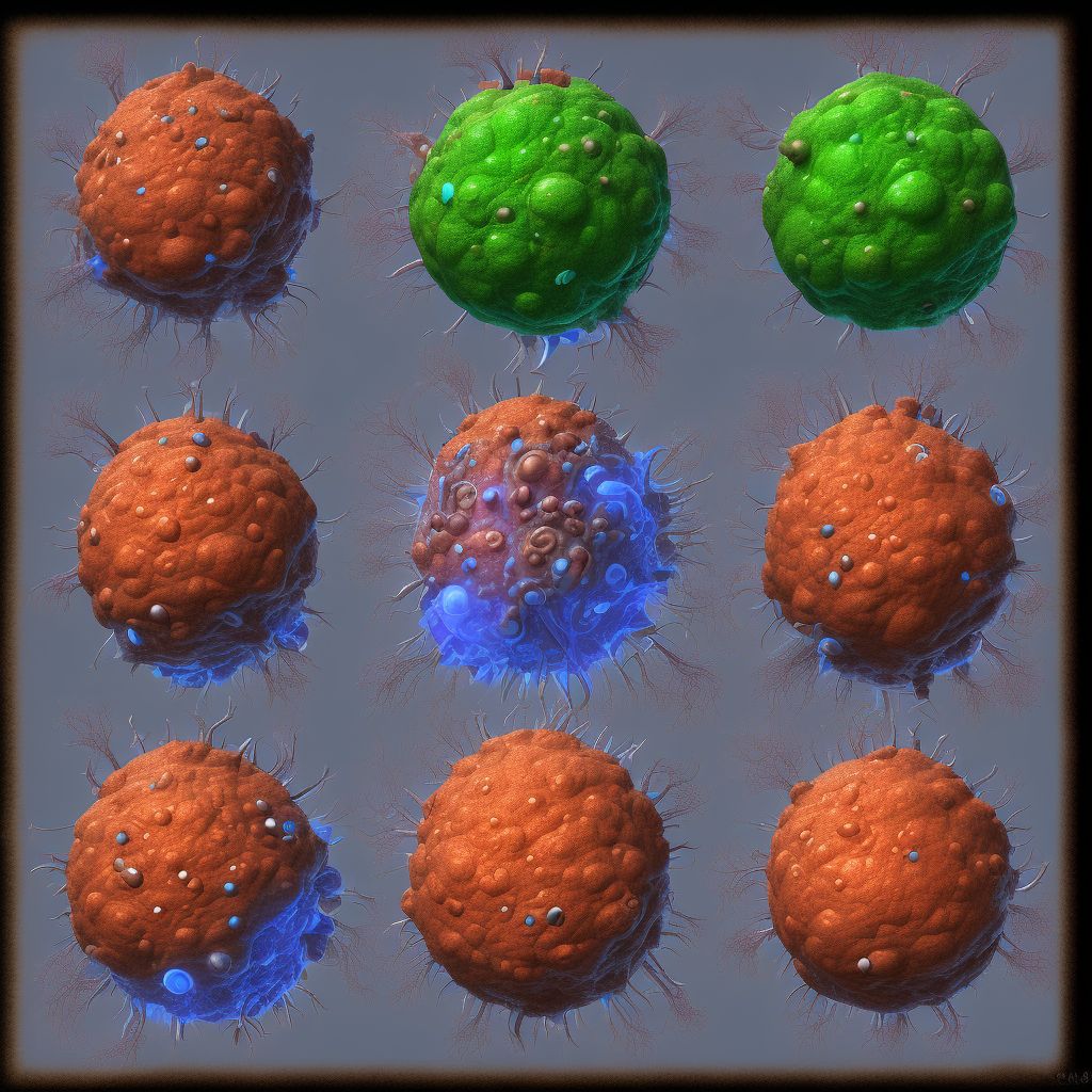 Abnormal immunological findings in specimens from male genital organs digital illustration