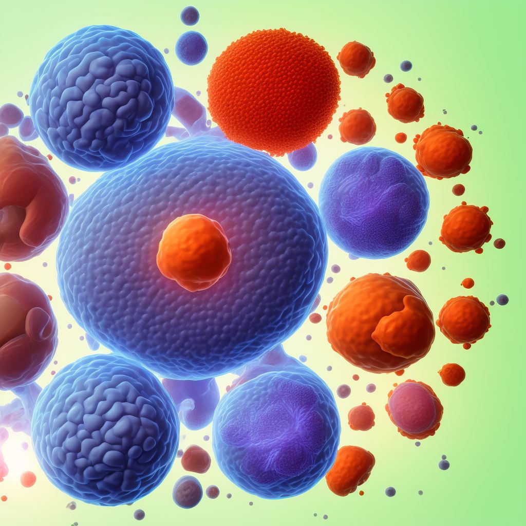 Abnormal level of enzymes in specimens from female genital organs digital illustration