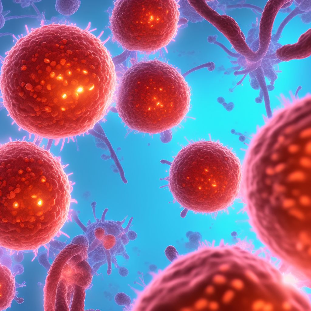 Abnormal immunological findings in specimens from female genital organs digital illustration