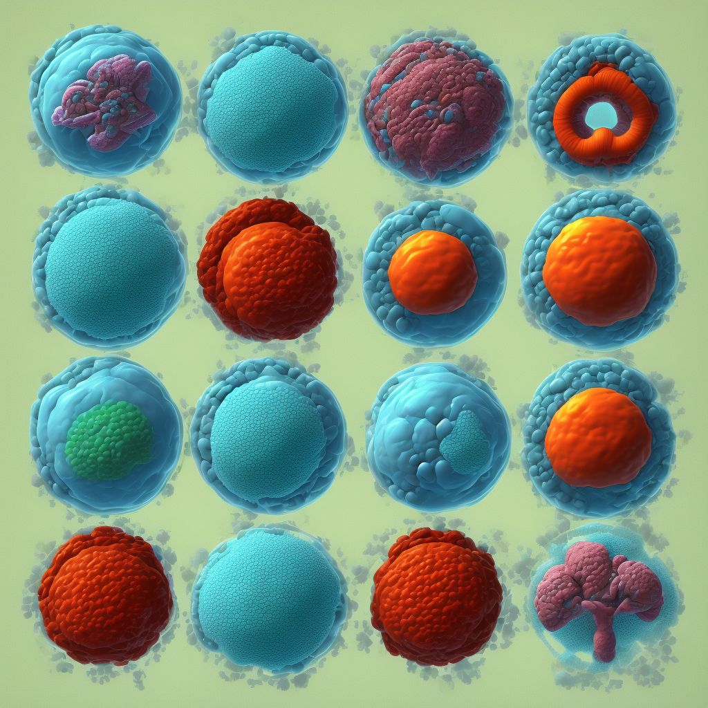 Abnormal microbiological findings in specimens from female genital organs digital illustration