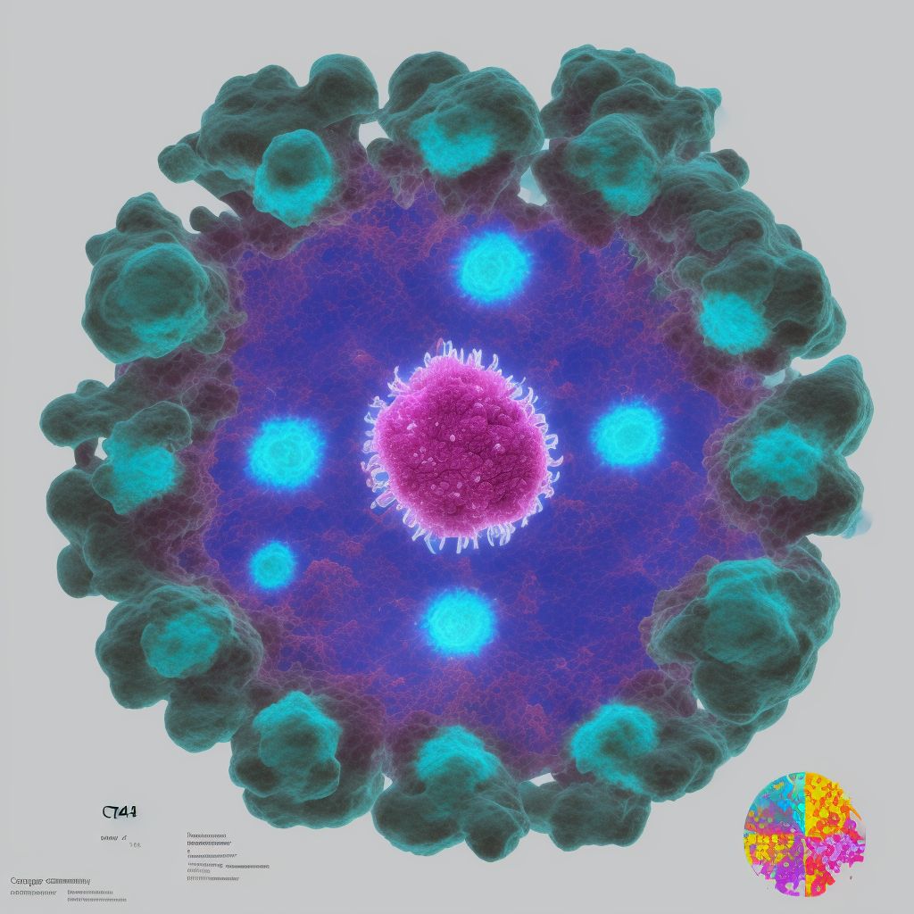 Unsatisfactory cytologic smear of cervix digital illustration