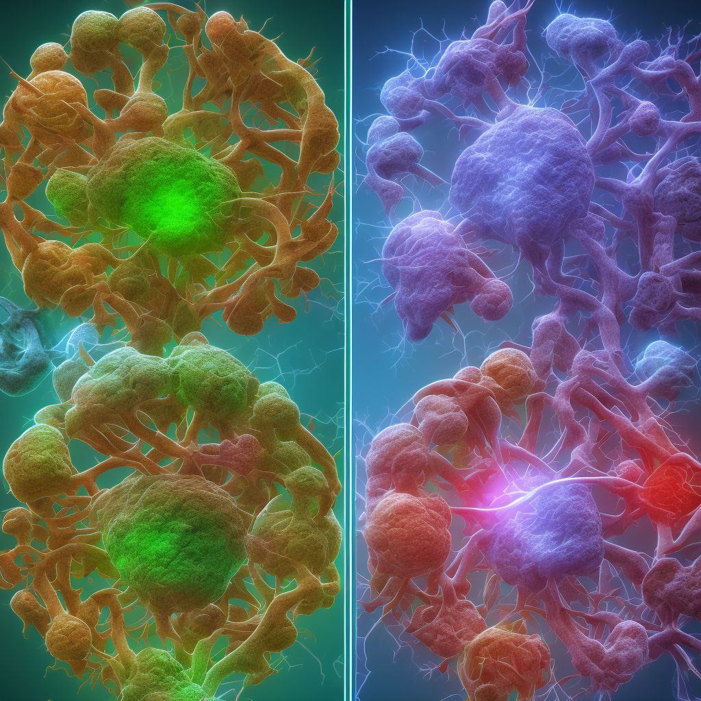 Abnormal level of hormones in specimens from other organs, systems and tissues digital illustration