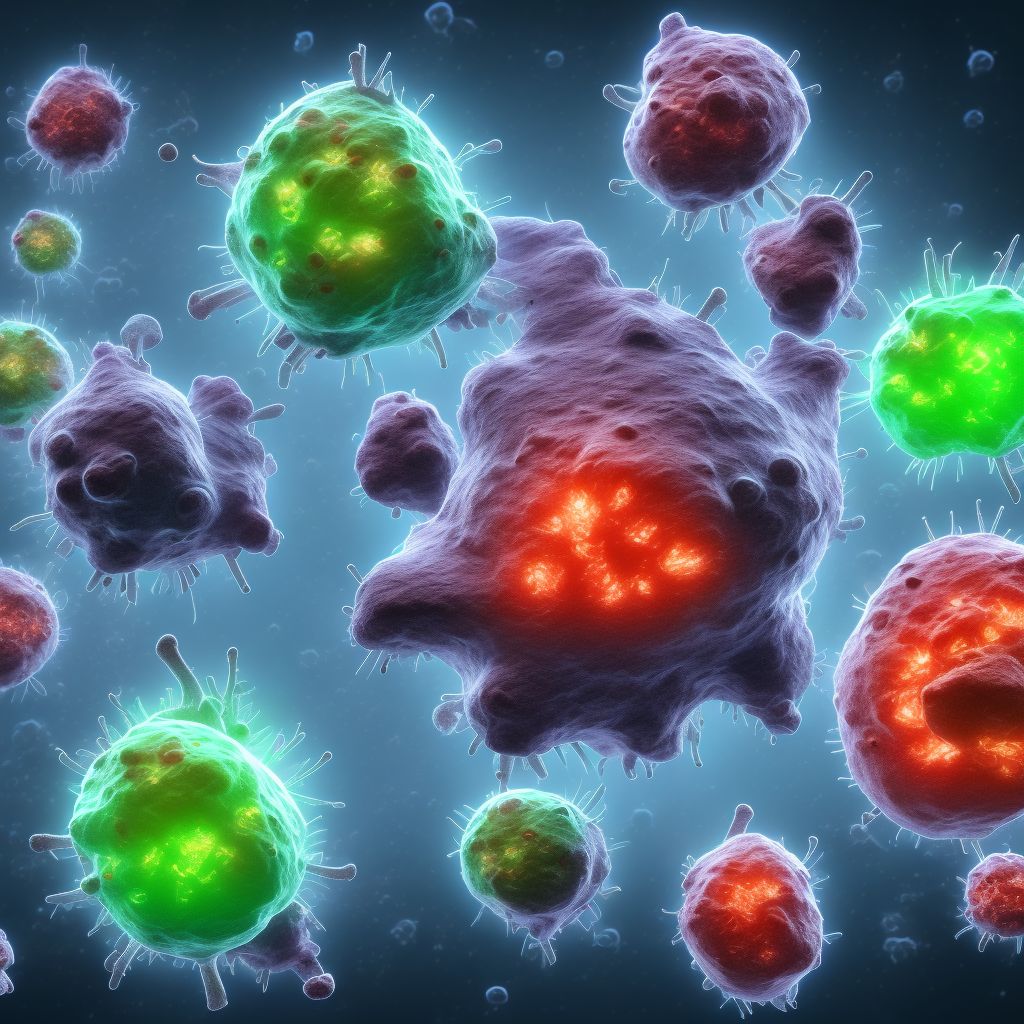 Abnormal cytological findings in specimens from other organs, systems and tissues digital illustration