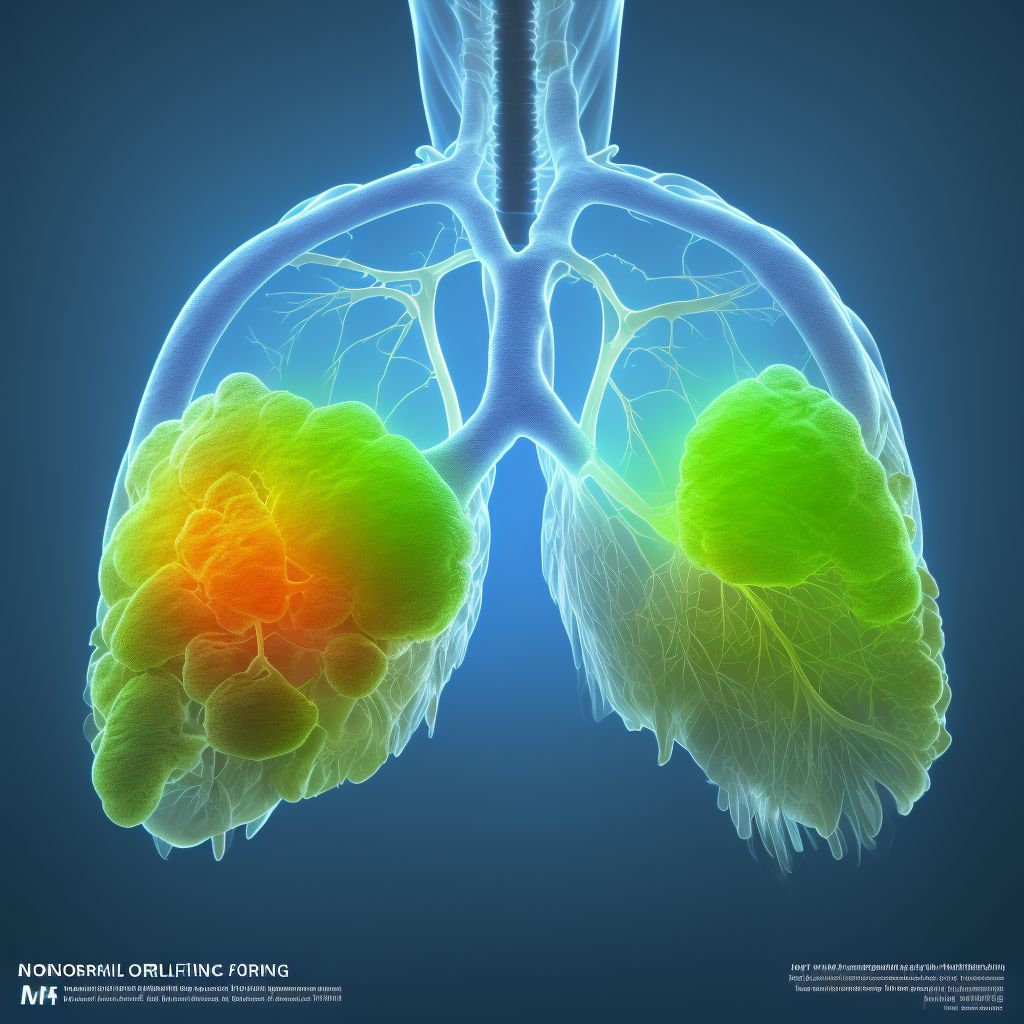 Other nonspecific abnormal finding of lung field digital illustration