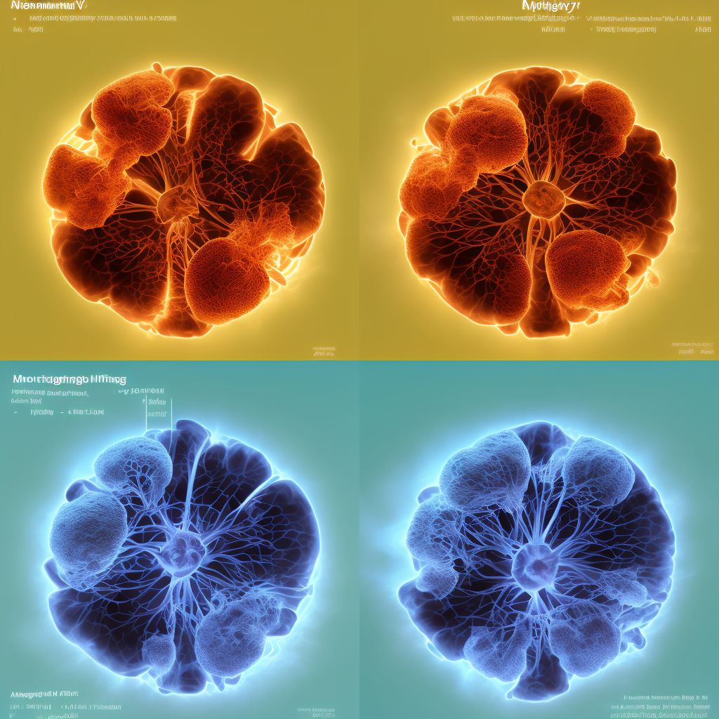 Abnormal radiologic findings on diagnostic imaging of left kidney digital illustration