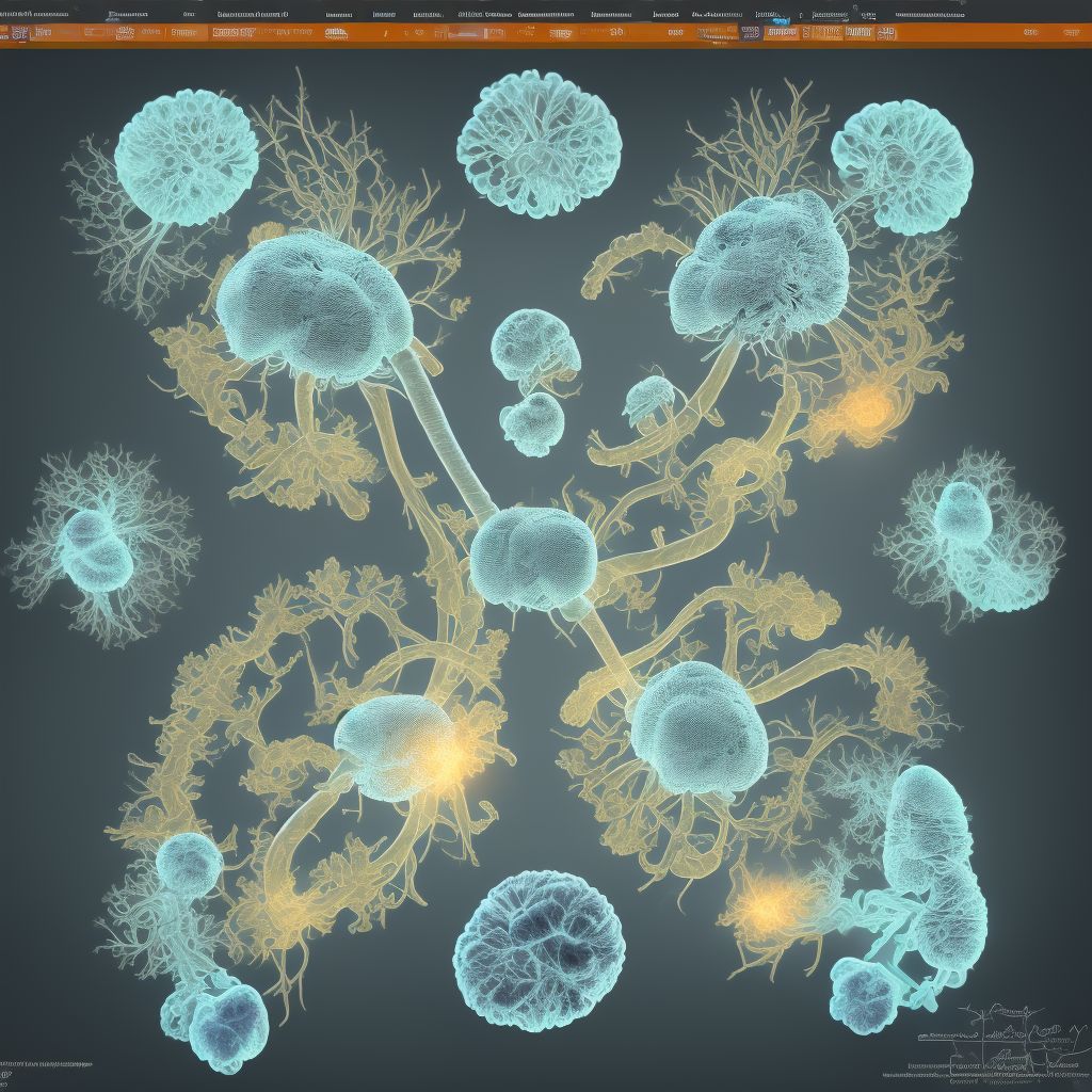 Abnormal radiologic findings on diagnostic imaging of other urinary organs digital illustration