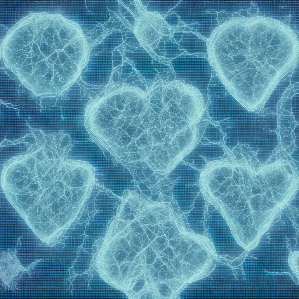 Abnormal electrocardiogram [ECG] [EKG] digital illustration