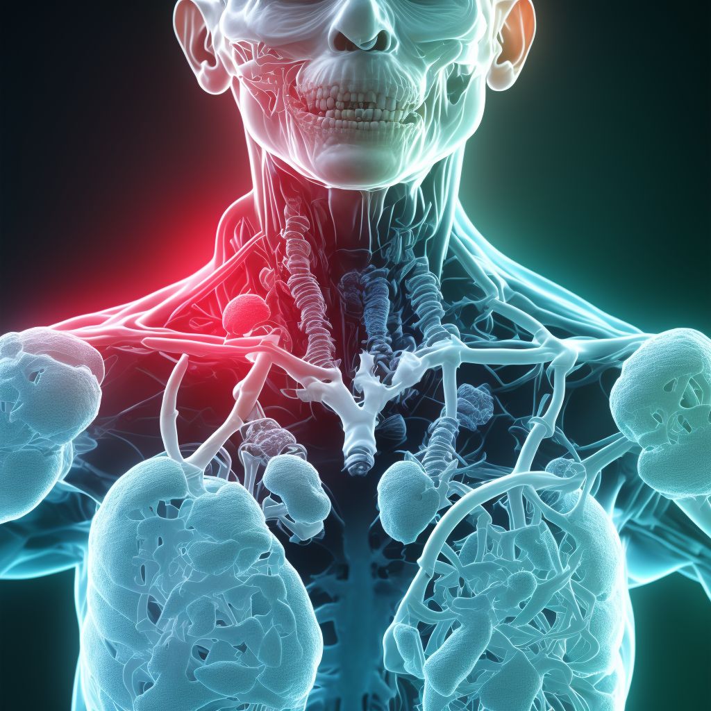 Abnormal results of thyroid function studies digital illustration