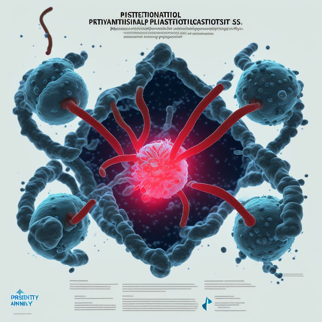 Elevated prostate specific antigen [PSA] digital illustration