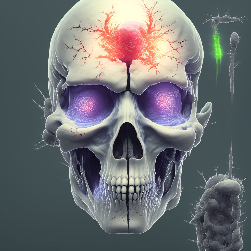 Puncture wound without foreign body of left eyelid and periocular area, sequela digital illustration