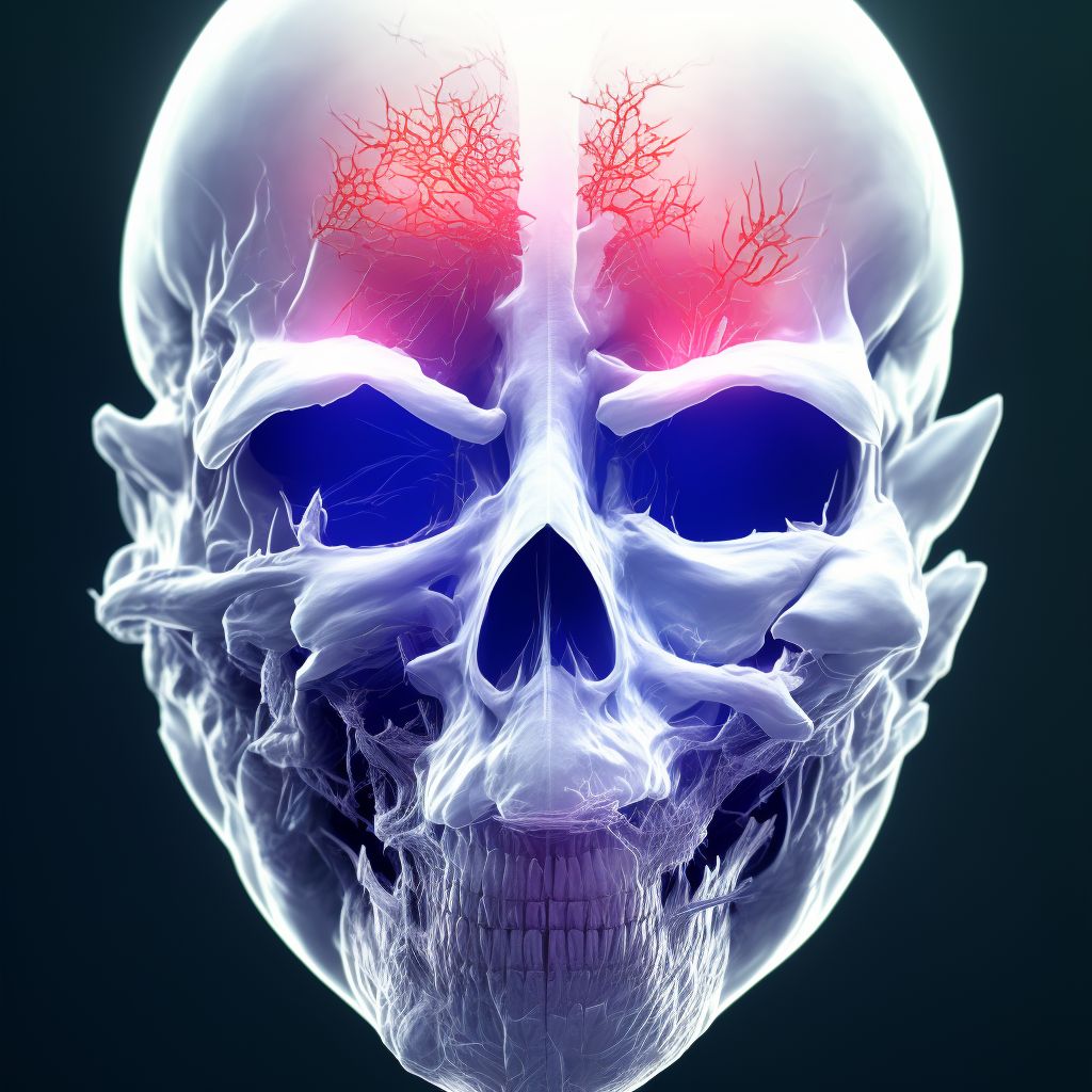 Laceration without foreign body of right cheek and temporomandibular area, sequela digital illustration