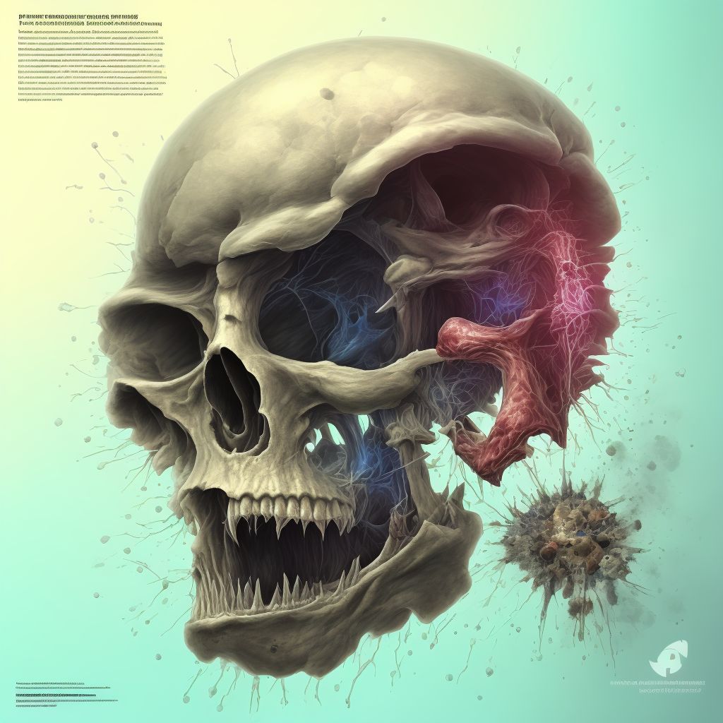 Puncture wound without foreign body of left cheek and temporomandibular area, subsequent encounter digital illustration