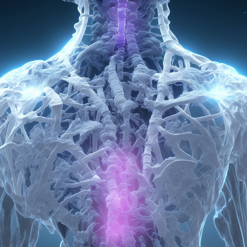 Type III occipital condyle fracture, unspecified side, initial encounter for closed fracture digital illustration