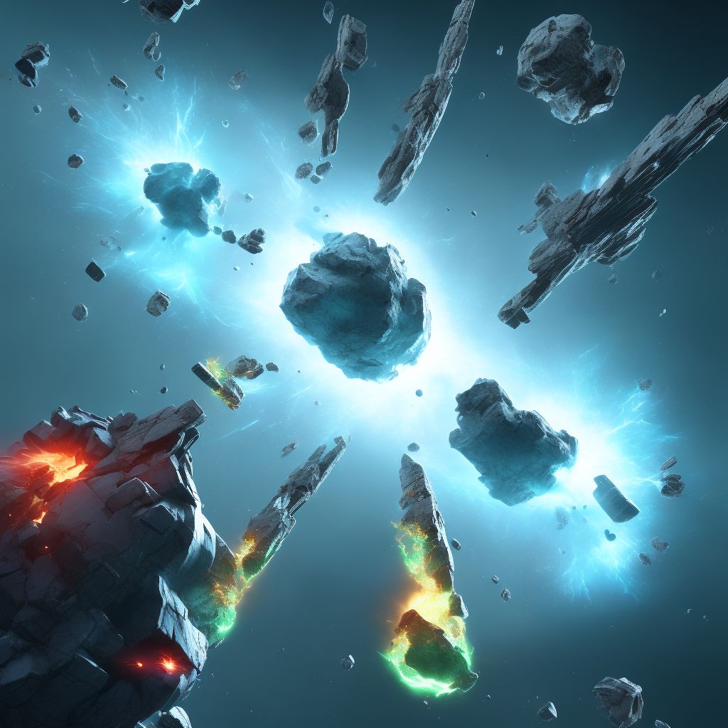 Fracture of orbital floor, initial encounter for open fracture digital illustration