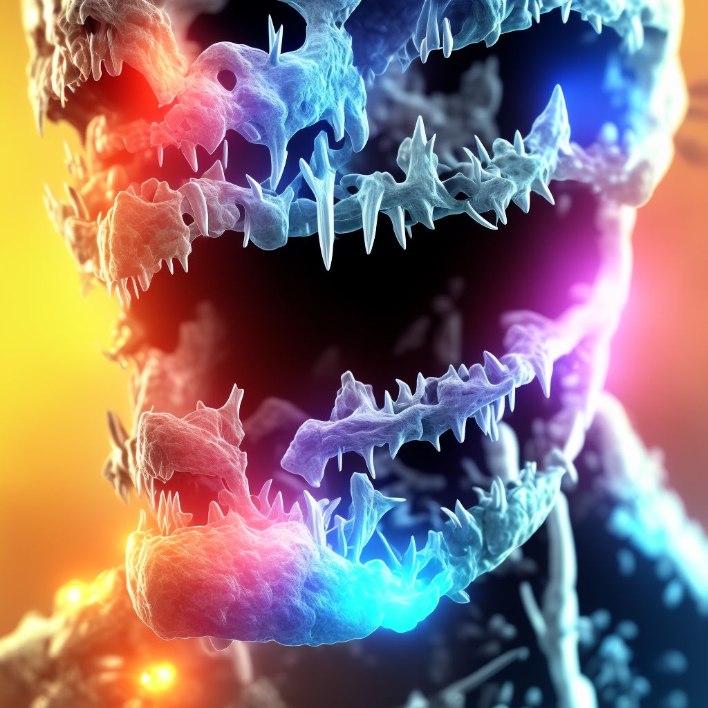 Fracture of condylar process of mandible, unspecified side, initial encounter for open fracture digital illustration