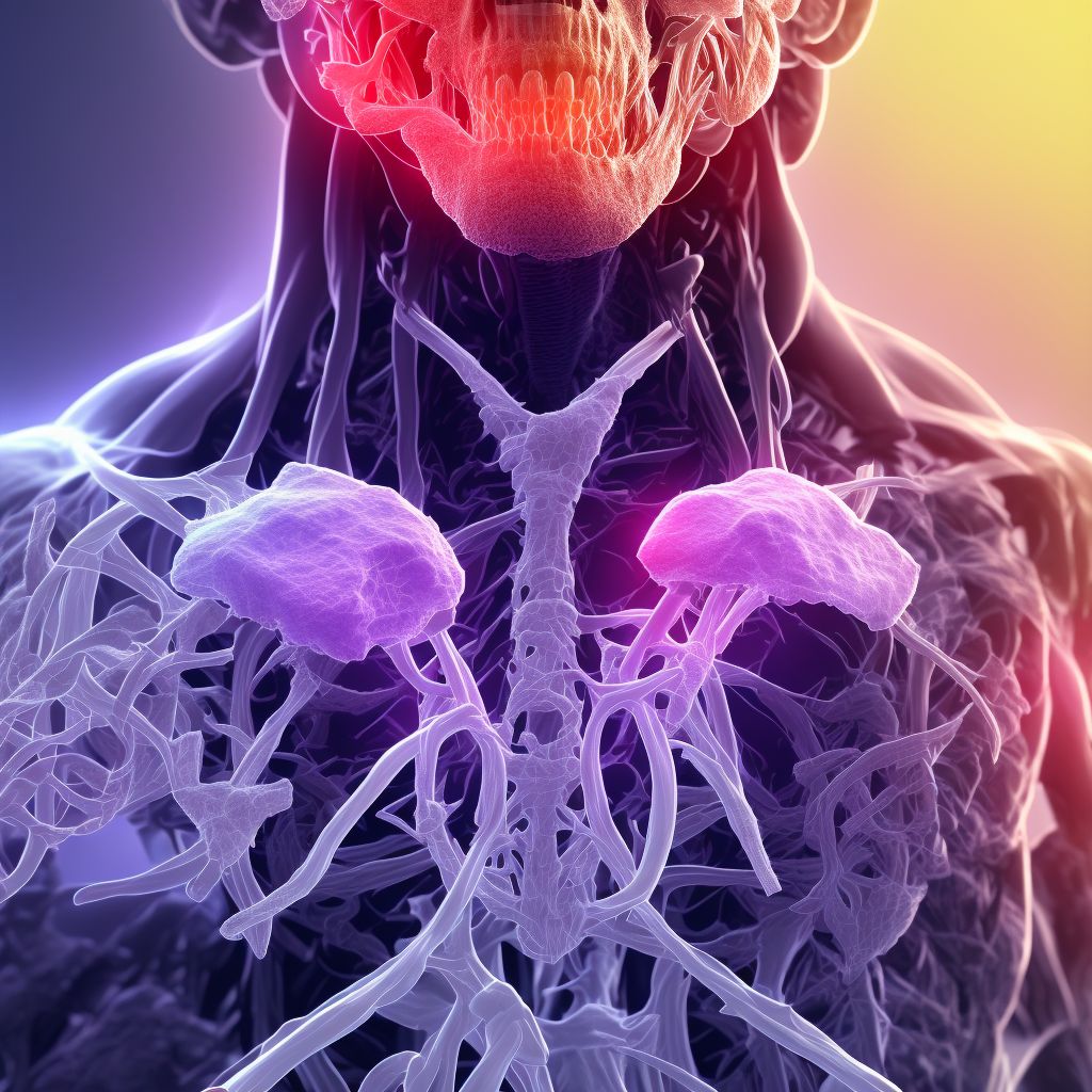 Fracture of alveolus of mandible, unspecified side, sequela digital illustration