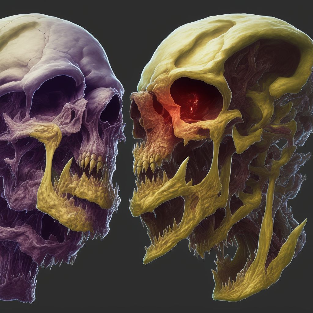 Dislocation of jaw, left side, initial encounter digital illustration