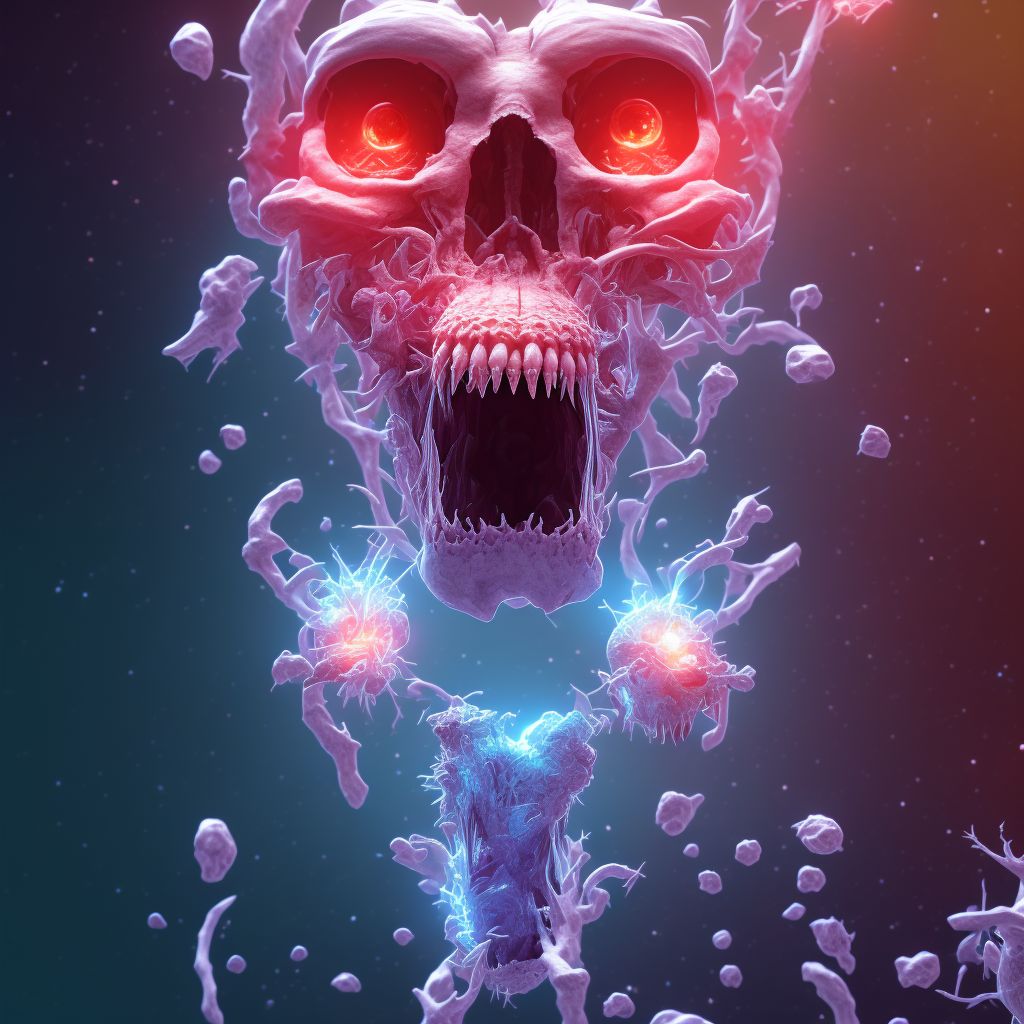 Dislocation of jaw, bilateral, initial encounter digital illustration