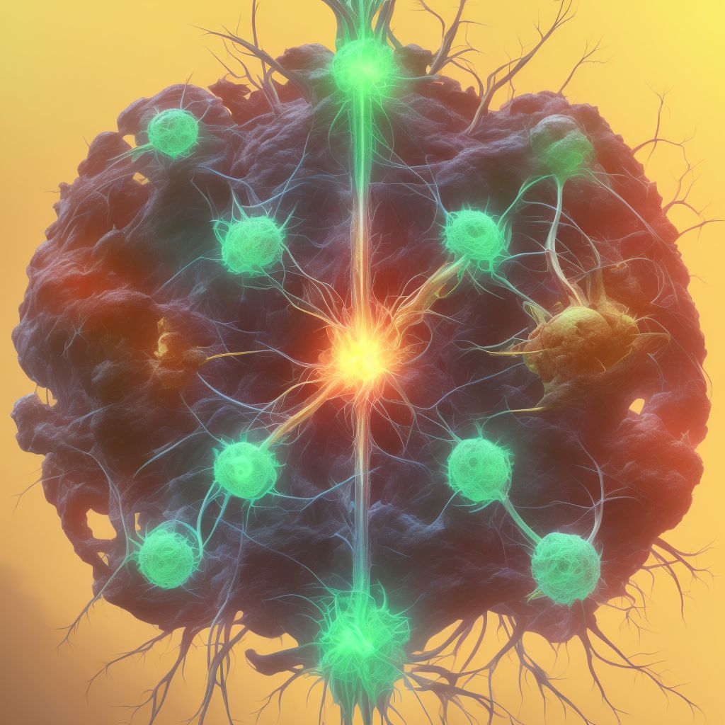 Injury of trochlear nerve, left side, sequela digital illustration