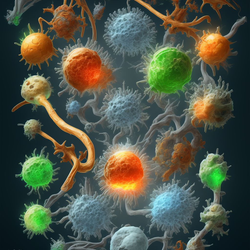 Injury of other cranial nerves, left side, initial encounter digital illustration