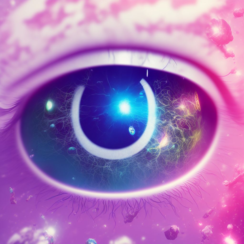 Other injuries of right eye and orbit, initial encounter digital illustration