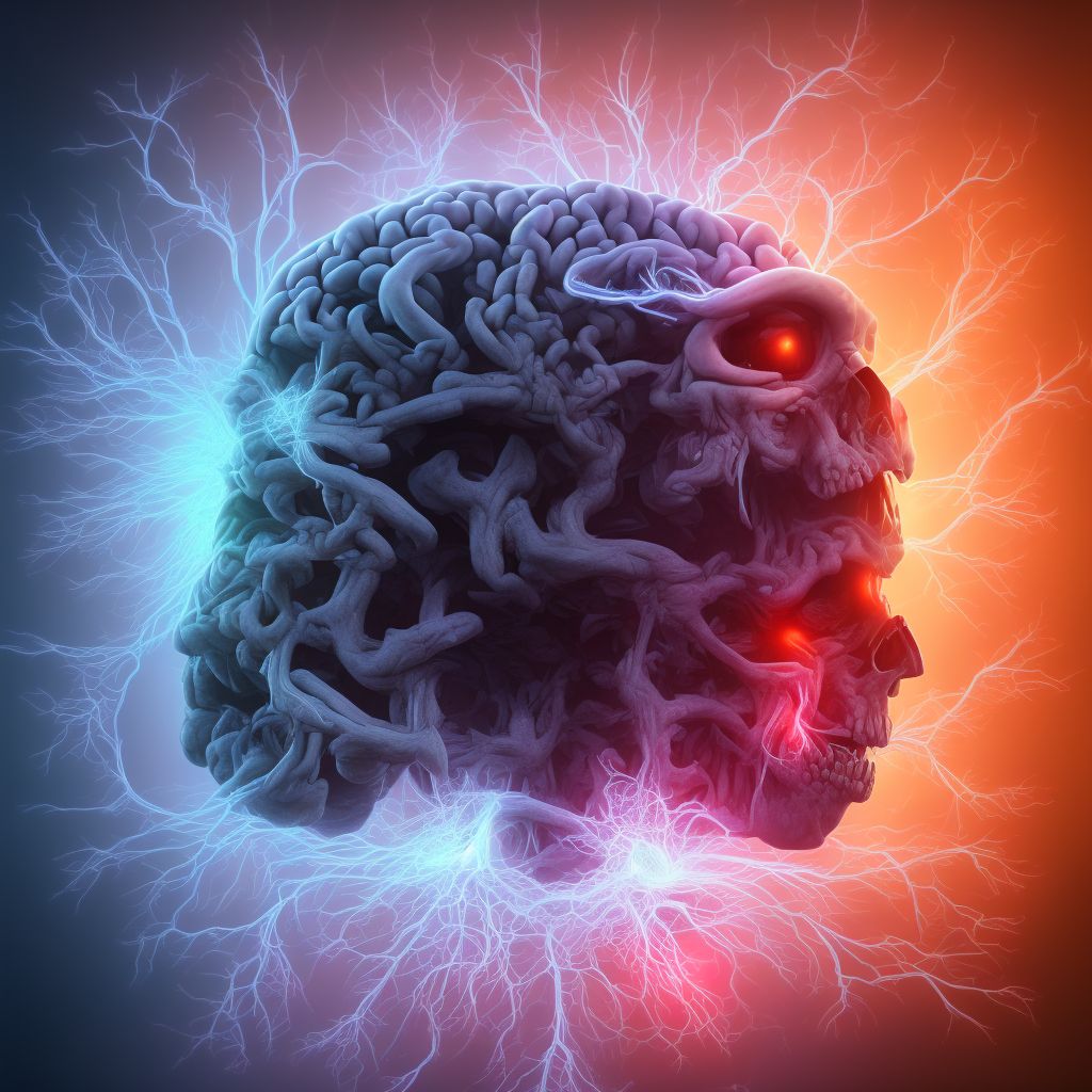 Traumatic cerebral edema with loss of consciousness of any duration with death due to brain injury prior to regaining consciousness, initial encounter digital illustration