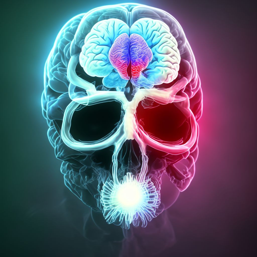 Diffuse traumatic brain injury with loss of consciousness of any duration with death due to brain injury prior to regaining consciousness, sequela digital illustration