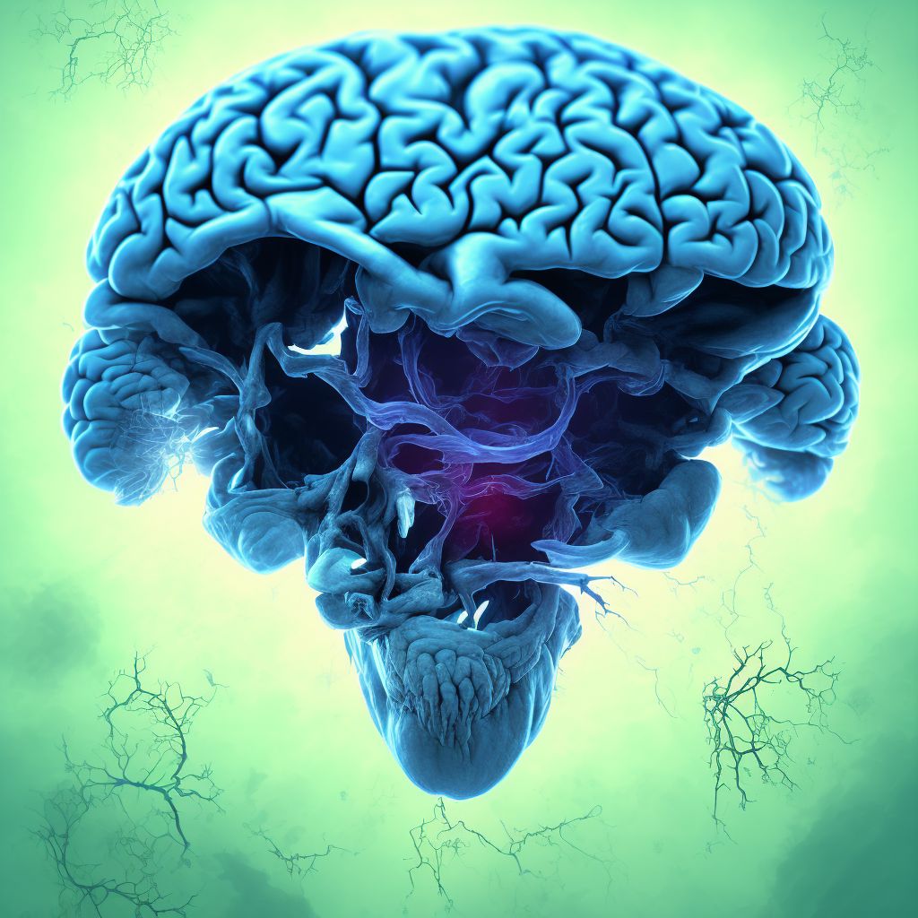 Diffuse traumatic brain injury with loss of consciousness of any duration with death due to other cause prior to regaining consciousness, initial encounter digital illustration