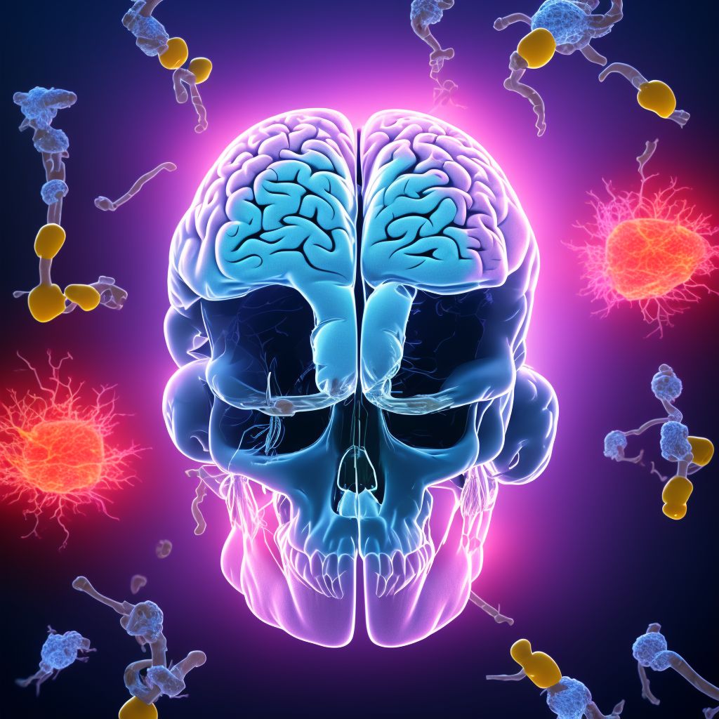 Unspecified focal traumatic brain injury with loss of consciousness of 30 minutes or less, initial encounter digital illustration